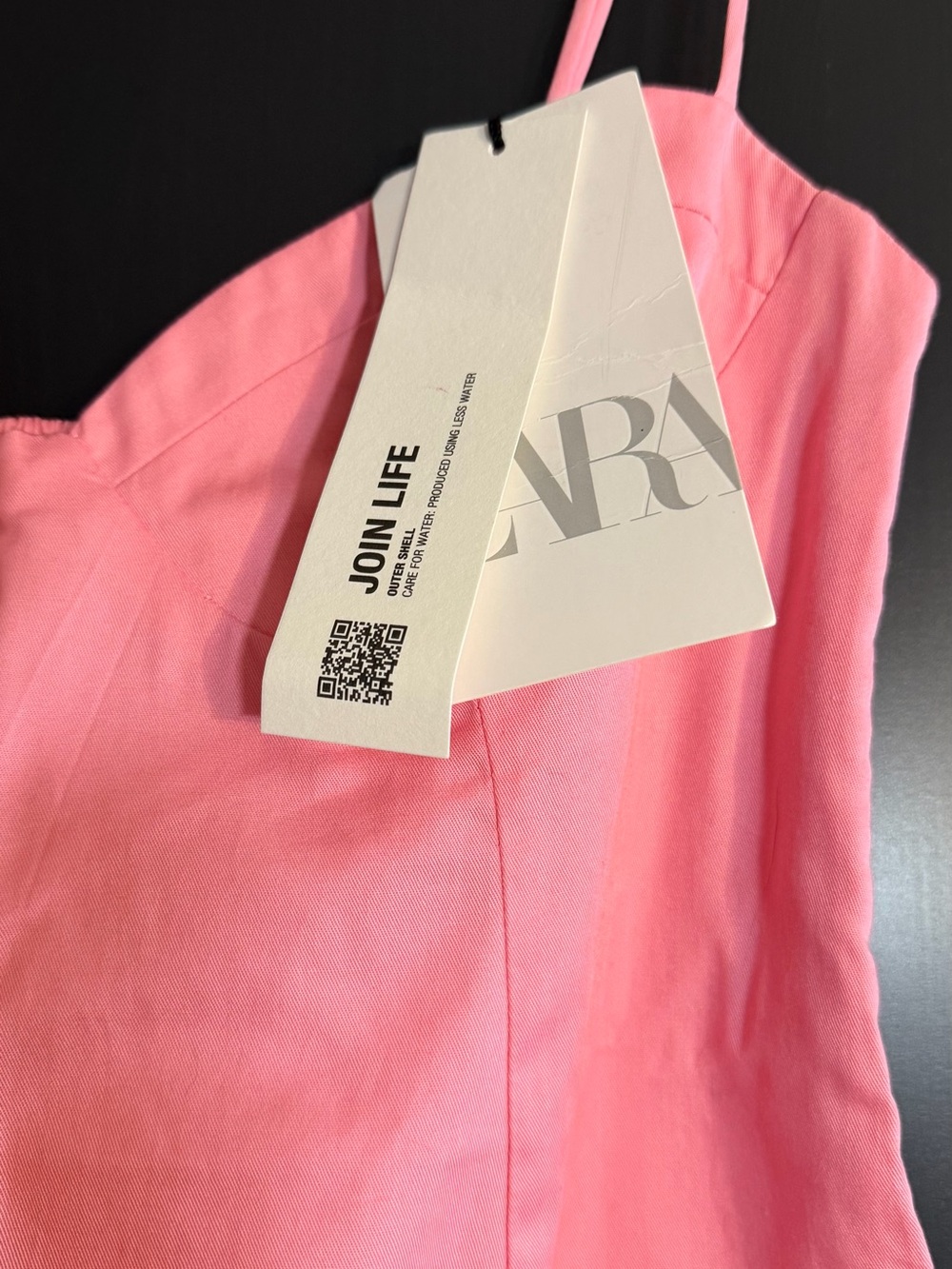 Zara Pink Spaghetti-Strap Dress